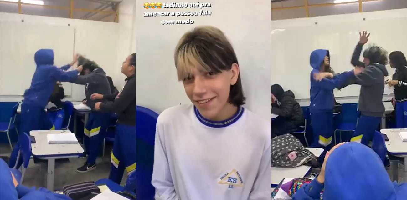 巴西精神小伙遭到校园霸凌 多次被同学侮辱殴打 终于忍无可忍奋起反击！