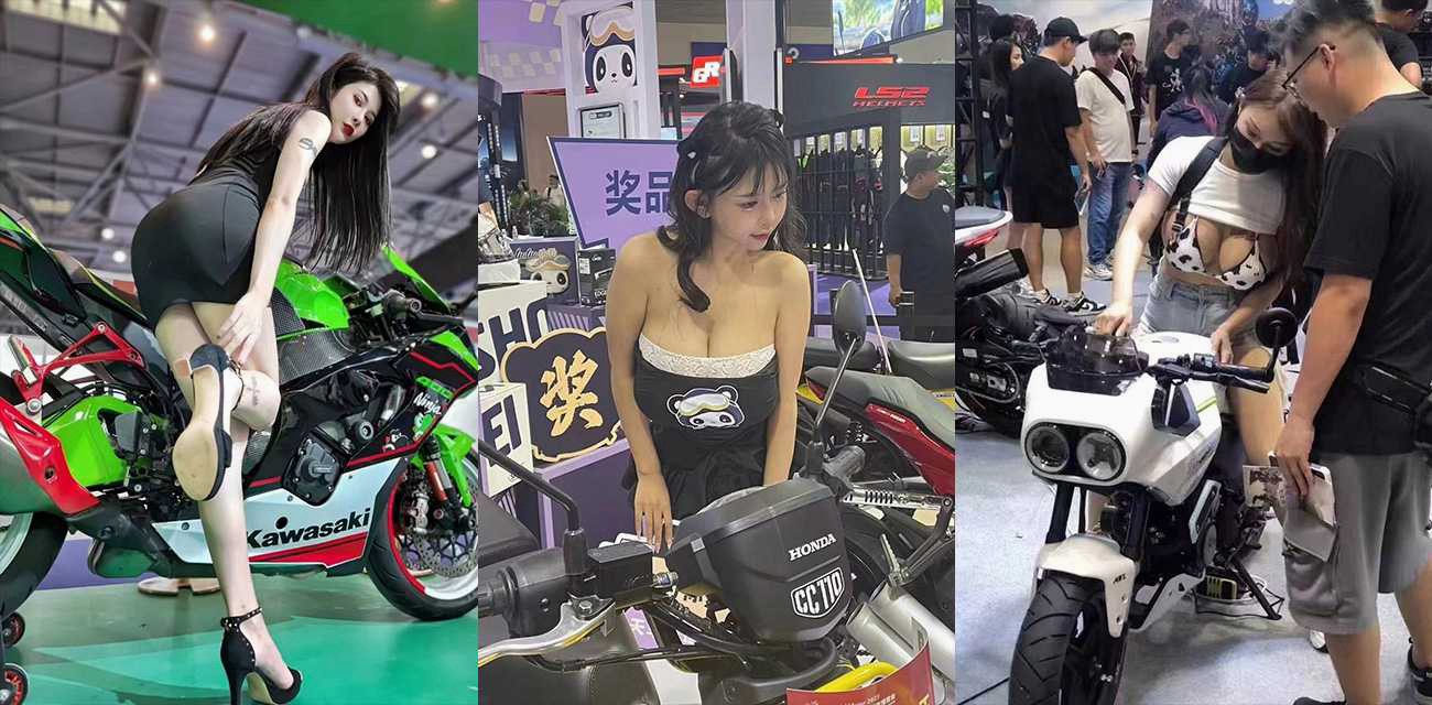 “骑”聚山城 共庆盛会！2023重庆摩博会刚开始 全场最大车模就被老板拿下咯！