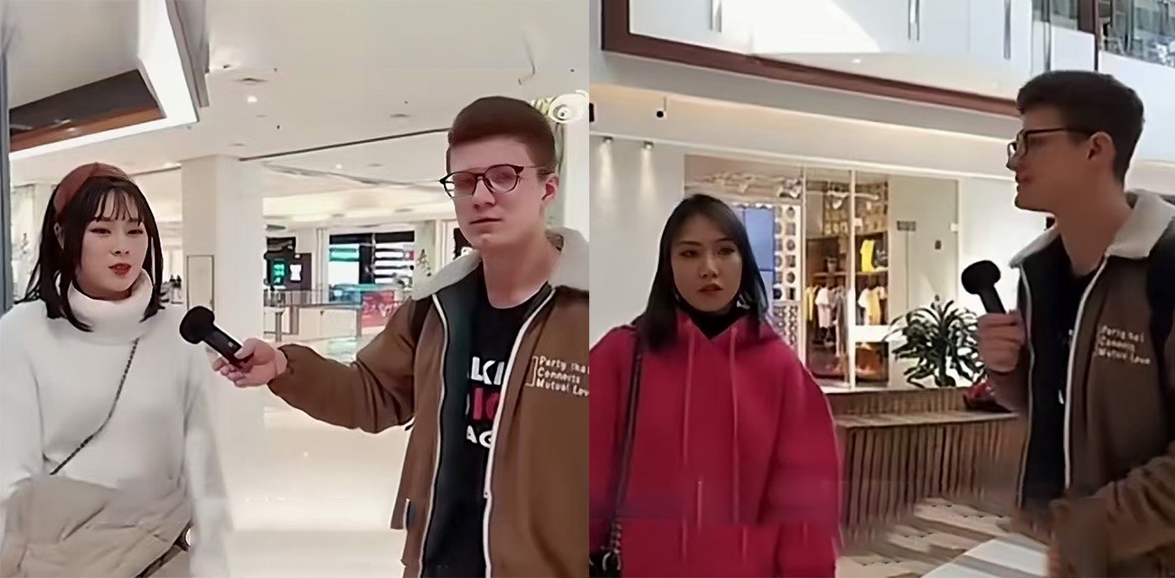 抖音外国小哥在中国街头采访美女 白皮男真的很容易在中国找女友吗 各路美女的回答实在太令人大跌眼镜了